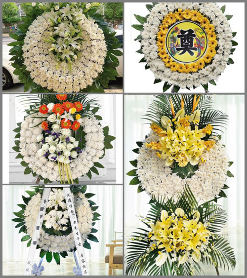 河南信阳潢川县伞陂镇花圈速递